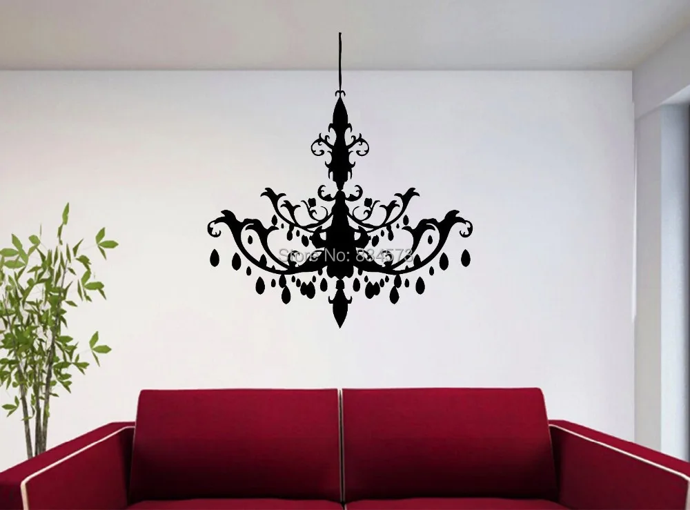 Chandelier Wall Decals Thejots Por Chandelier Wall Decals Lighting Ideas