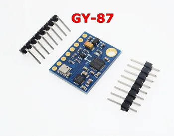 

GY-87 10DOF Module MPU6050 HMC5883L BMP180 GY87 Sensor Module GY87 For Arduino