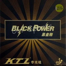 KTL BLACKPOWER синяя губка версия профессиональный черный Pips-в настольный теннис пинг понг Резина с губкой