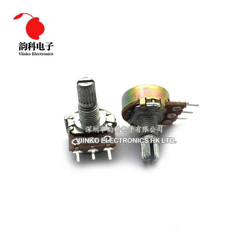 

5pcs WH148 B1K B2K B5K B10K B20K B50K B100K B500K 3Pin 20mm Shaft Amplifier Dual Stereo Potentiometer 1K 2K 5K 10K 50K 100K 500K