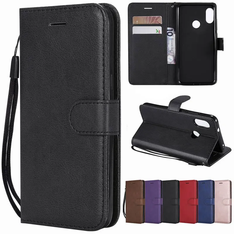 Luxury Leather Case For Xiaomi Mi A2 Lite Cover Wallet Flip Phone Case ...