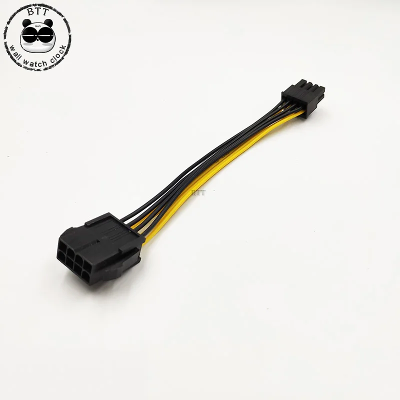 Черный цвет от 8P до ATX EPS папа к женскому Удлинительный блок питания материнская