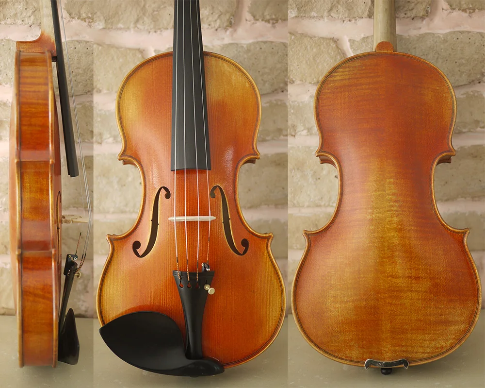 Ручной работы Stradivarius Cremonese в 1715 Скрипки модели, античная лак, Скрипки случай, лук и канифоль, № 2450