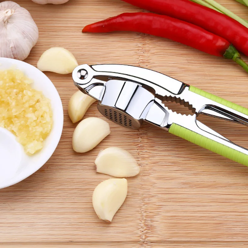 

Multi Kitchen Stainless Steel Squeeze Tool Garlic Grinding Kitchen Hand Tool Ginger Crusher Alloy Squeezer Garlic Garlic Press