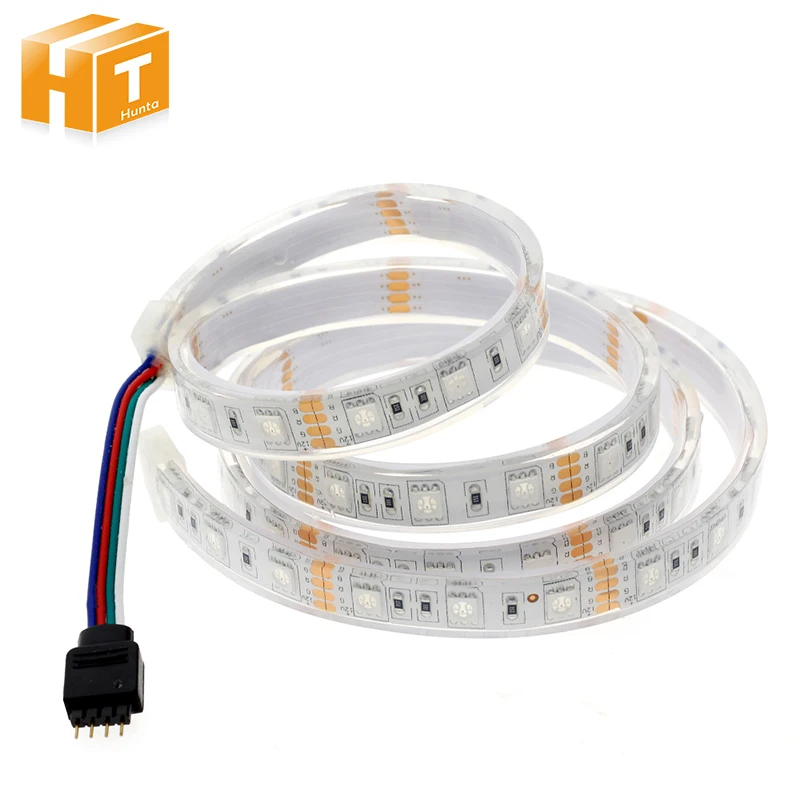 Водонепроницаемая IP68 SMD 5050 Светодиодная лента RGB гибкий светильник DC12V 60 светодиодный s/m Кремниевая трубка на открытом воздухе/под водой Светодиодная лента 5050