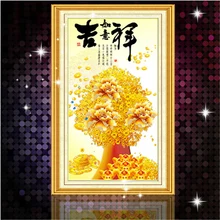 5D diy diamant malerei Geld Baum malerei runde rhinestone klebte kreuzstich wandaufkleber diamant stickerei handwerk