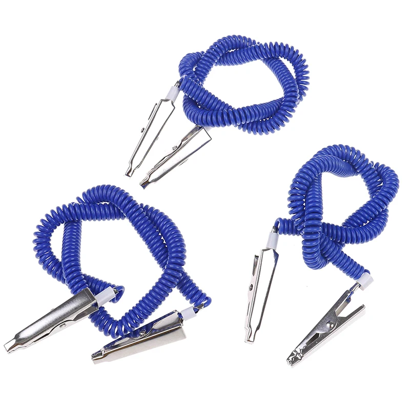 1pc Dental Patient Bib Clips Chains Coil Napkin Holder Crocodile Clip