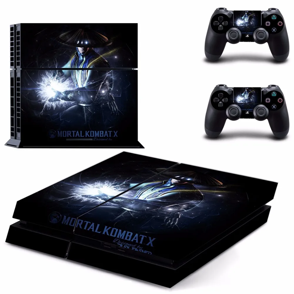 Игры Mortal Kombat X PS4 кожи Стикеры наклейка для Sony Игровые приставки 4 консоли и 2
