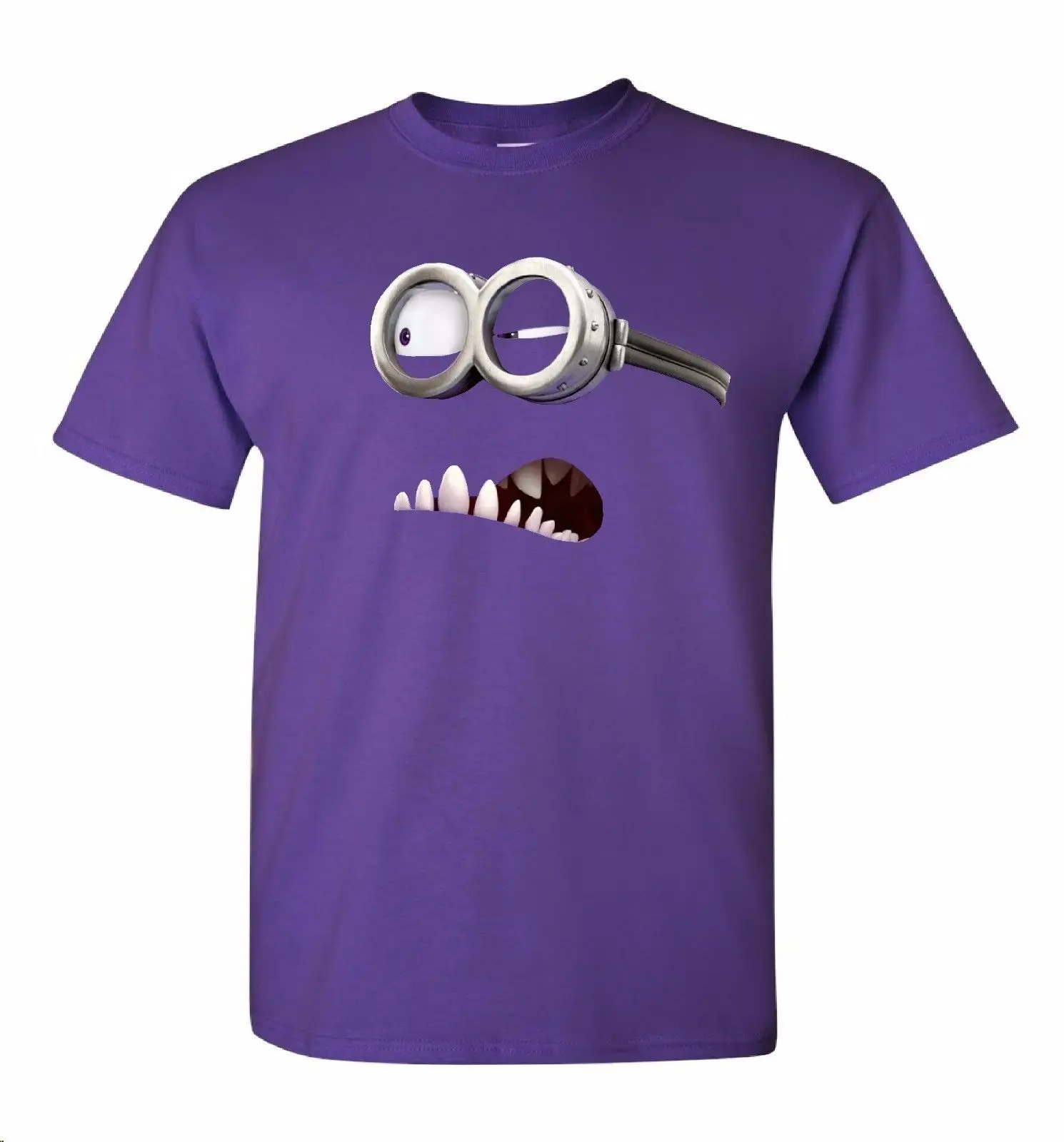 

Evil Minion Purple T-Shirt 100% Cotton Tee by BMF Apparel