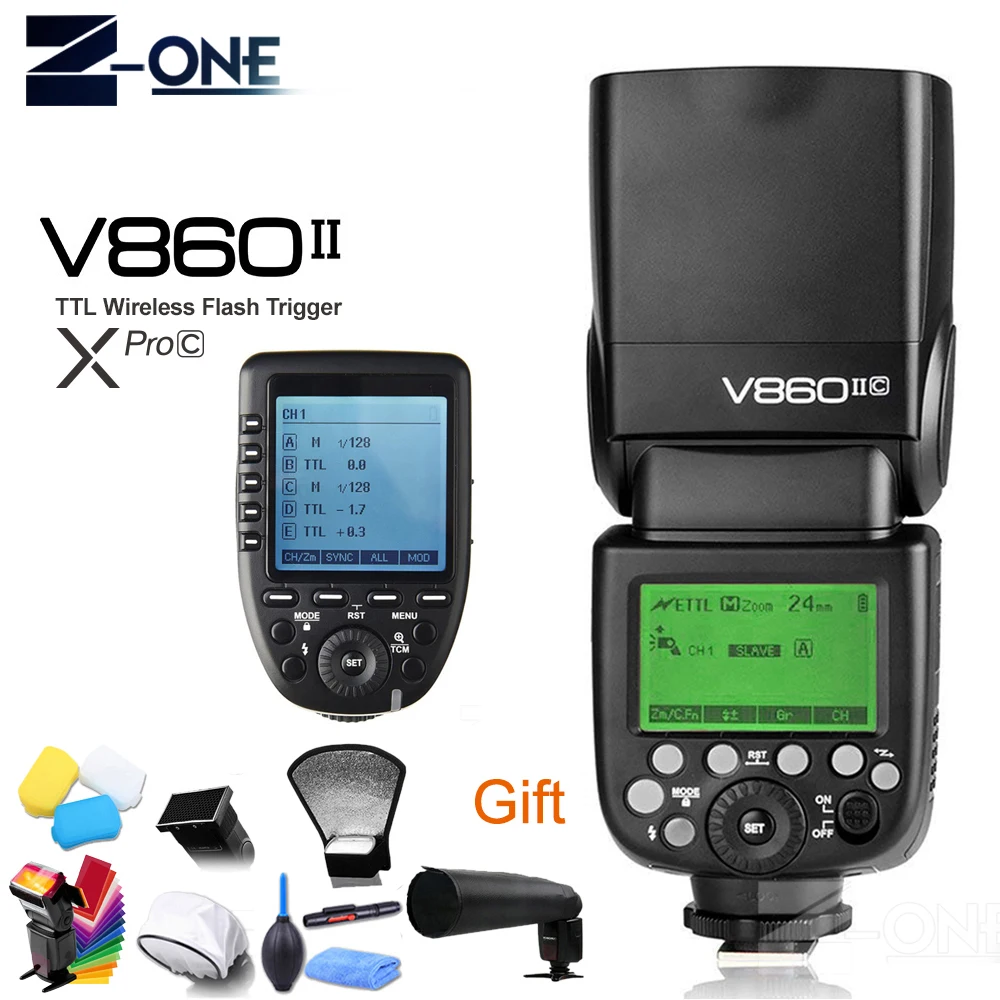 Godox V860II-C V860IIC Speedlite GN60 HSS 1/8000s