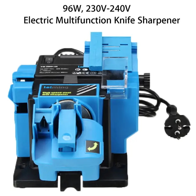 96W 230V Multifunctional Electric Sharpener Grinding For Knife Twist Drill HSS Drill Scissor Chisel Electric Grinder