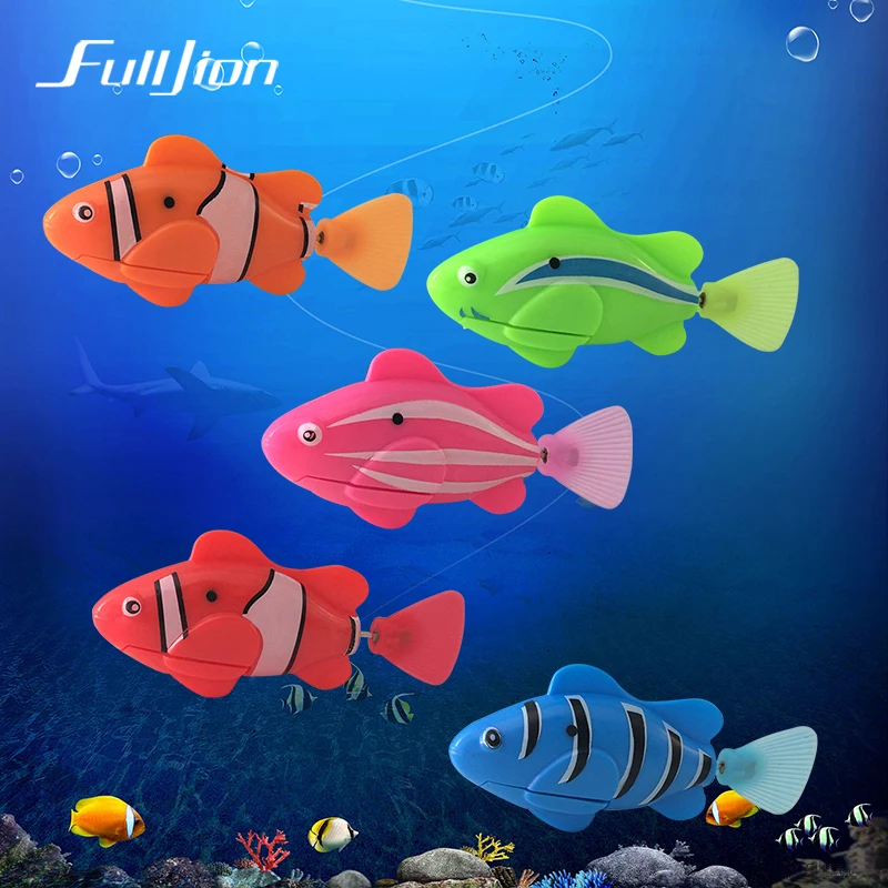 Fulljion font b Baby b font Bath Toys Fish Water Toy Children Play Electric Robotic Fish