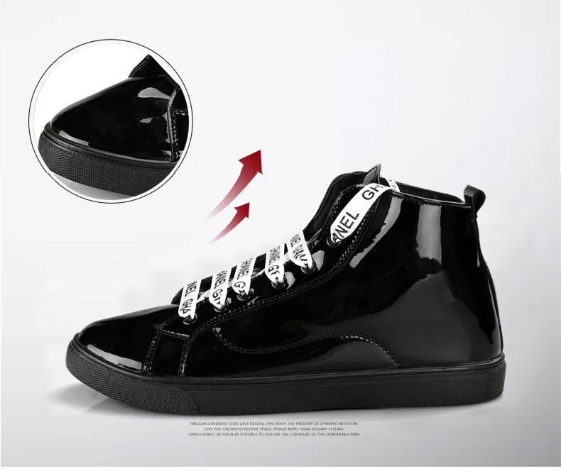 DESERT RAM Brand Boots Men Glittering Leather Shoes Street Style Canvas Bot Fashion Sneakers Waterproof Male Casual Ankle Boot (3)