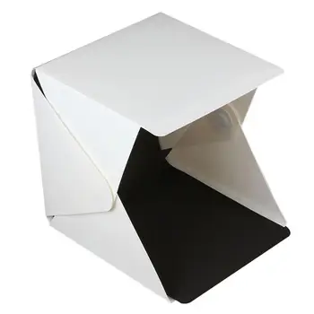 

FW1S 2016 Newest Portable Mini Photo Studio Box Photography Backdrop built-in Light Photo Box