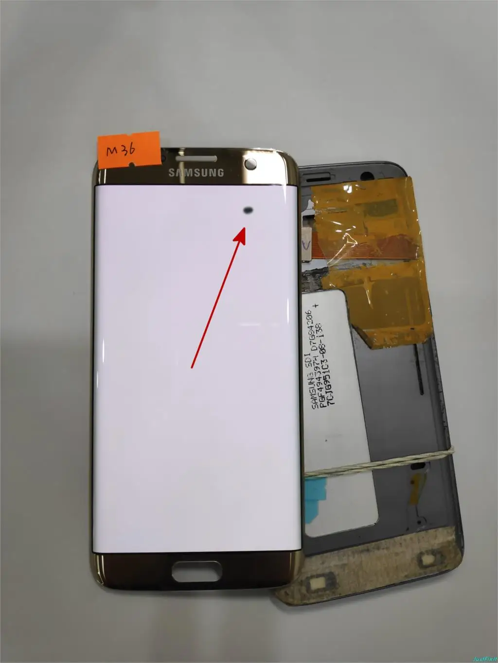 

NO.M36 for Samsung Galaxy S7 edge G935F G935FD Defect Spot Lcd display touch screen Digitizer 5.5'' Super AMOLED Gold