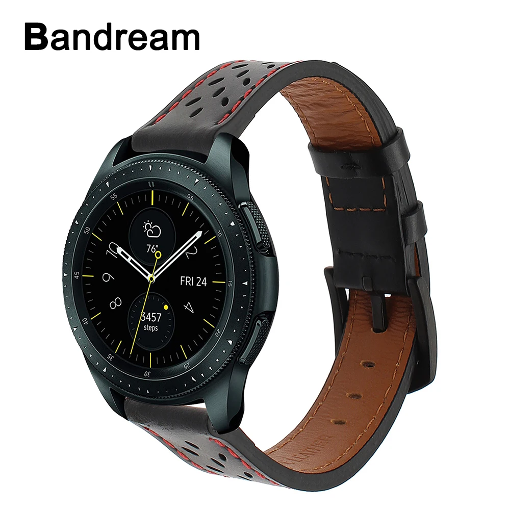 Ремешок из натуральной кожи для Samsung Galaxy Watch 42 мм 46 мм|Ремешки часов| |