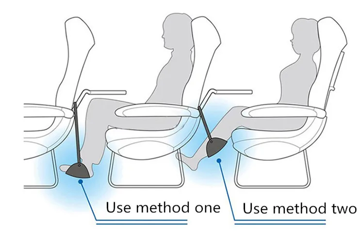 Портативное туристическое авиационное сиденье, коврик для ног, практичная Регулируемая подставка, подставка для ног, гамак для ног, педаль для поездок, стул, аксессуары для передач