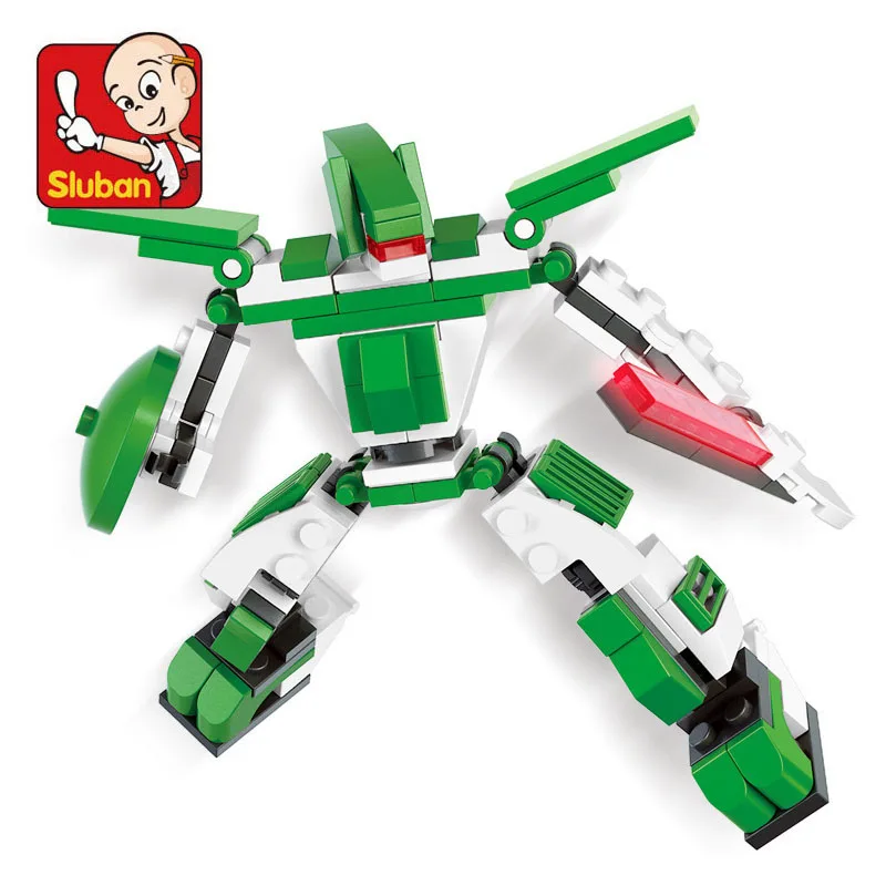 

Sluban 0385 110Pcs Star Robot Brontosaurus Ling Quan Si building blocks Educational Toys forchildren gifts Compatible With