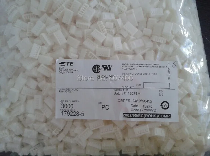 179228-5 CONN RCPT 5pos SGL ОБЖИМНАЯ 2 мм TYCO Корпуса TE AMP корпусов зажимы соединителя 100% новое и оригинальное части