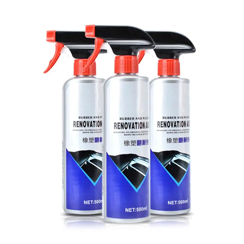 

500ML Car Ceramic Nano-coated Rubber Plastic Whitish Scratch Repair Refurbishing Agent Car Glazing Reduction Curing Agent