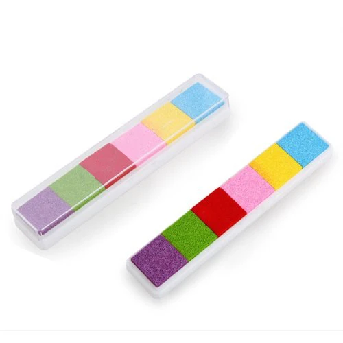 

Tampone Cuscinetto Preinchiostrato per Timbri Manuali da Tavolo 6 Colori Chiari