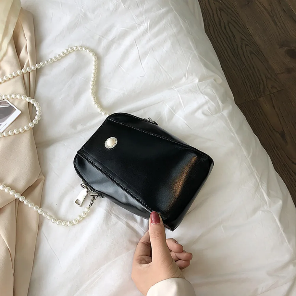 2019 woman sexy wild pearl crossbody package womens fashion shoulder bag city walking pack  pretty leather bags fanny pack  40J4 (12)