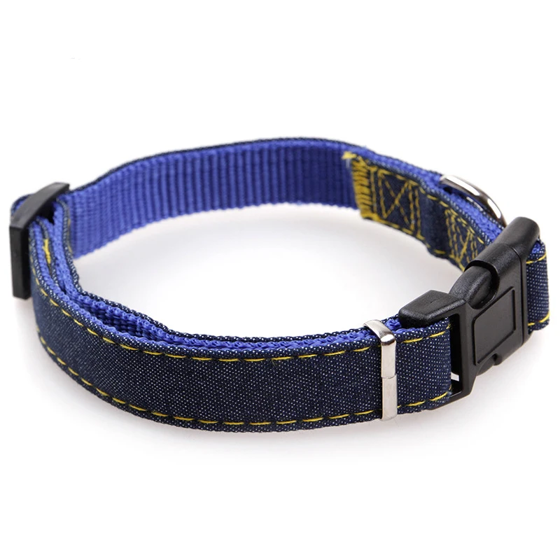 Pet Dog Cat Collar Clip Buckle Jean Collar Outdoor Sports Safety Lead Leash For Small Medium Dogs Chihuahua Cats S M L XL Strong (3)