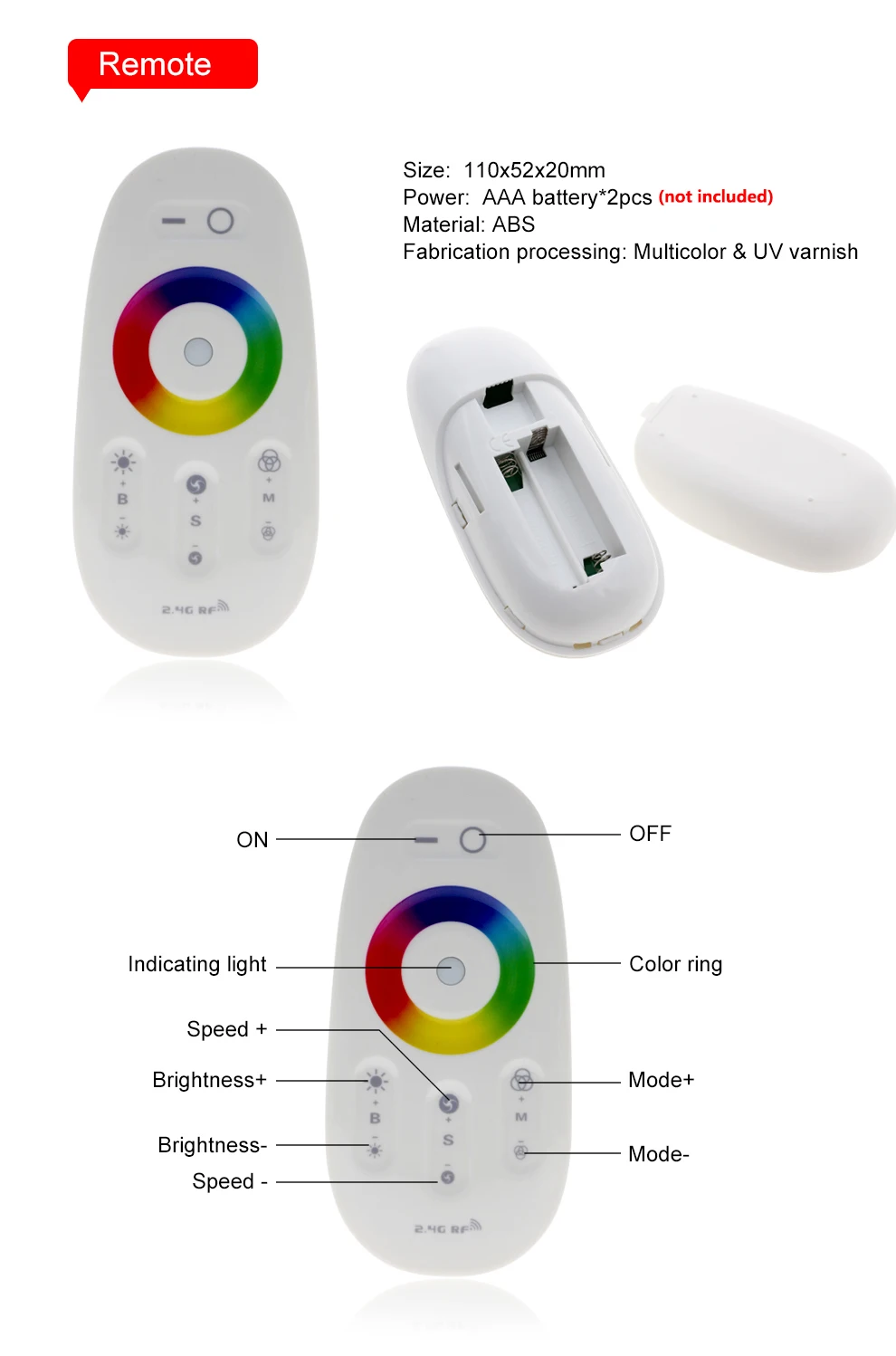 Tela de Toque Controlador com Controle Remoto para Rgb Conduziu a Luz de Tira 2.4g sem Fio Rgbw Controlador Dc12-24v rf Rgbww 5050 Rgb - Led 4 Cheap Controladores RGB