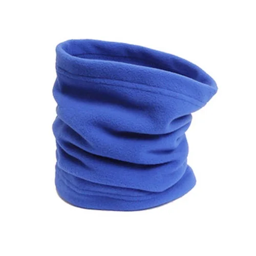 Флисовая Повязка на голову для шеи, теплые гетры для ушей, повязка на голову, зимний теплый шарф для кемпинга, пешего туризма, головной убор, Шапка-бини - Цвет: Blue