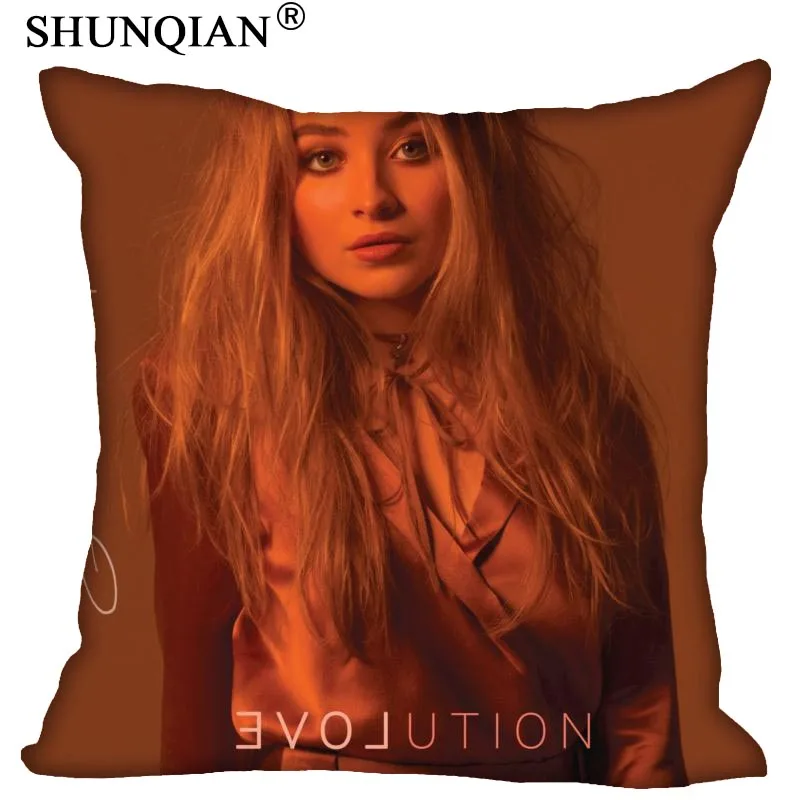 Pillowcase Sabrina Carpenter наволочка квадратная молния Домашняя Декоративная Подушка Обложка свадебный подарок на заказ для двух сторон с принтом - Цвет: Pillowcase