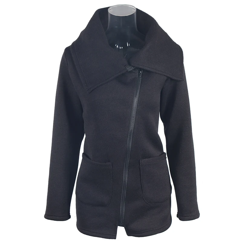 

Women Lady Winter Warm Casual Jacket Coat Long Zipper Sweatshirt Outwear S-5XL