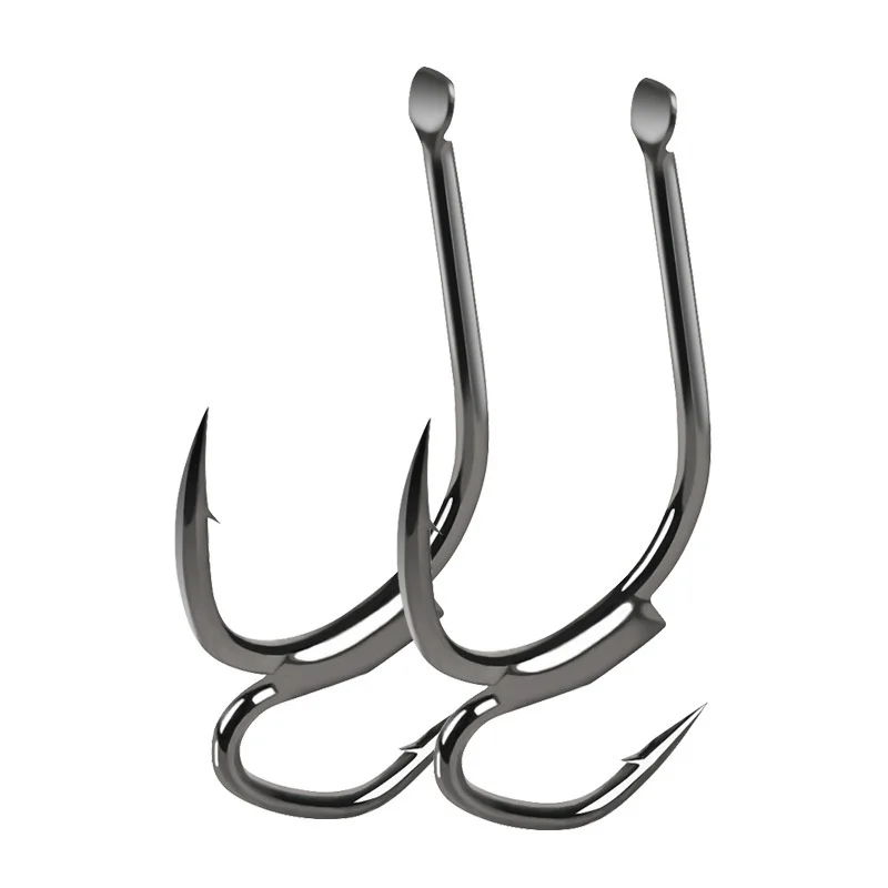 

2019 New 10Pcs High-carbon Steel Two Strength Tip Sharp Fighting Fishing Hook With Barbed Fish Gear For Taiwan Sea Fishing