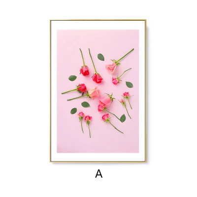 Nordic-Pop-Refresh-Flowers-Canvas-Paintings-Pink-Rose-Poster-Print-Enjoy-Summer-Time-Wall-Art-Pictures.jpg_640x640