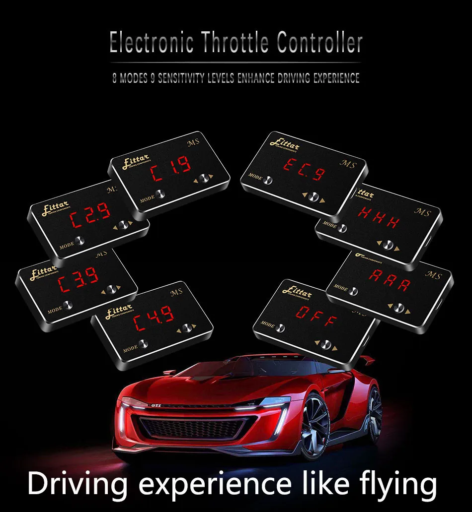  Multiple Adjust Mode Electronic Throttle Controller Car Gas Pedal Commander Auto Gas Pedal Booster 