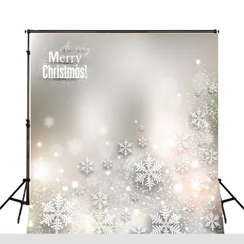 

Shining Light Star Snowflake Merry Christmas photo backdrop Vinyl cloth High quality Computer printed wall Backgrounds