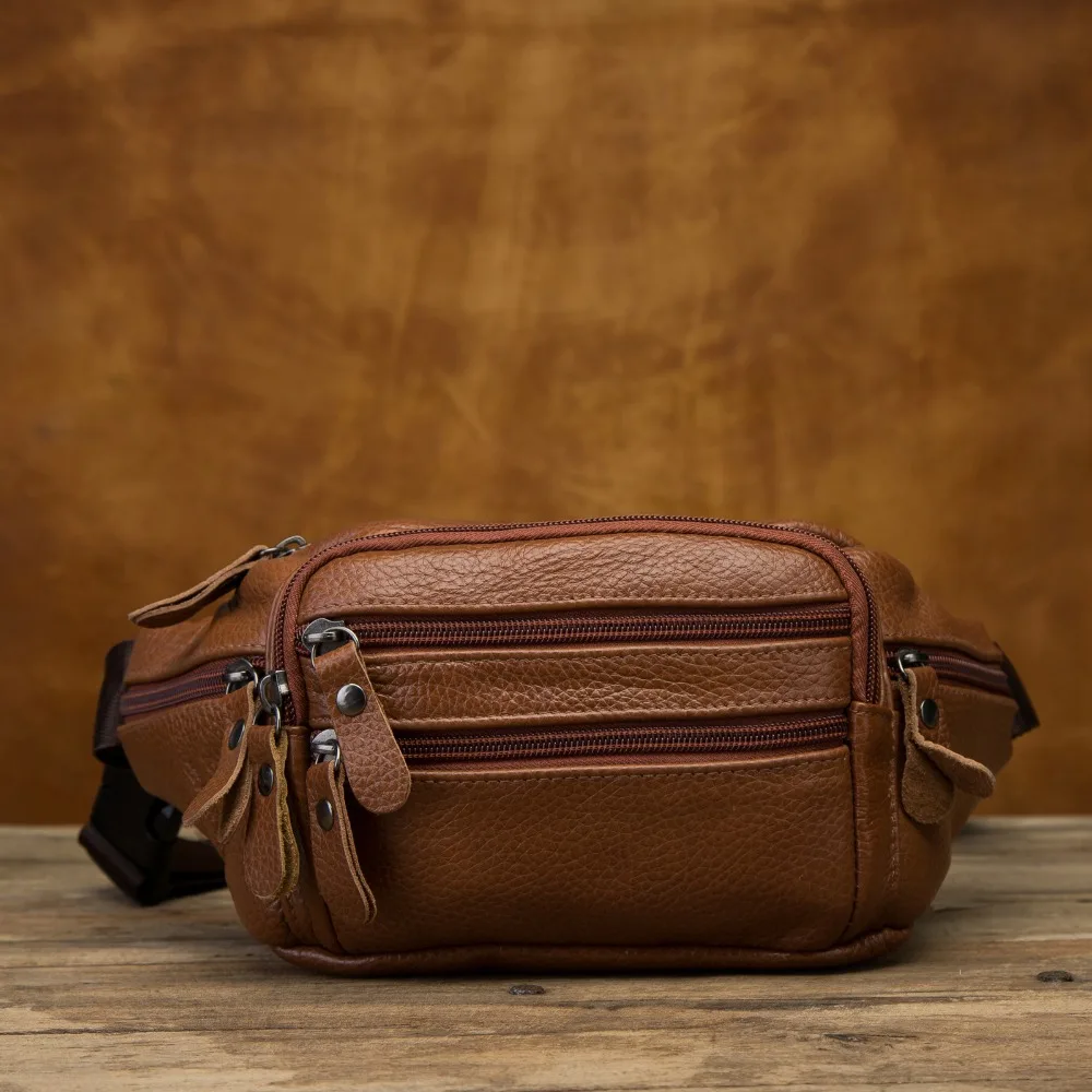 Мужская Повседневная модная нагрудная сумка из натуральной кожи с поясом для путешествий, дизайнерский чехол для сигарет, мужской чехол, 004