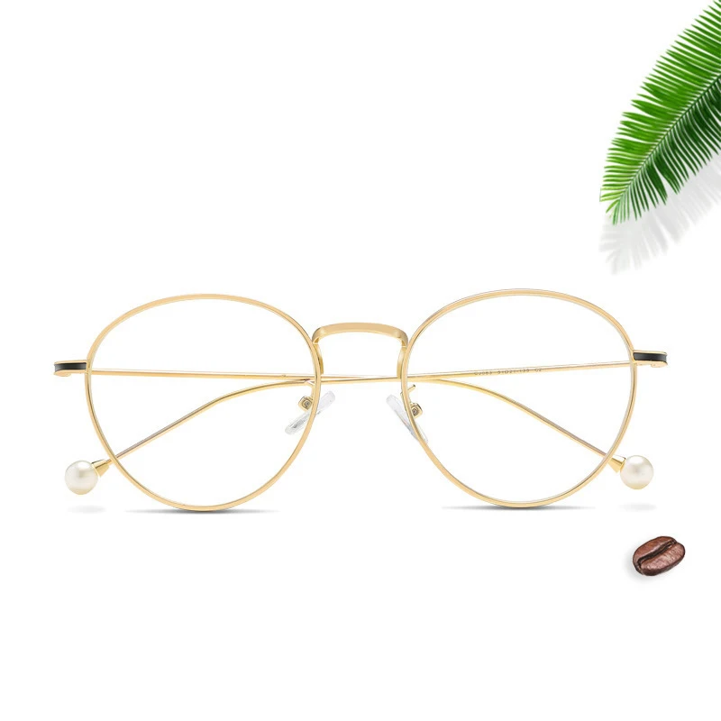 

Anti Blue Light Glasses Woman Spectacle Frames Computer Goggles Anti Glare Eyeglasses Frame Women Round Clear Lens Fake Glasses