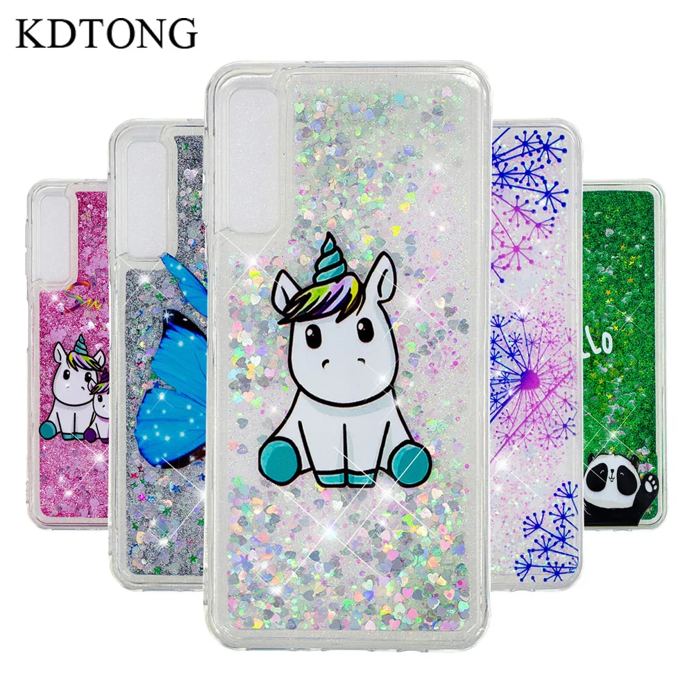 

Glitter Liquid Case sFor Samsung Galaxy A50 A70 Case Fashion Transparent Soft Silicone Cover For Galaxy A70 A50 Case Cover Capa