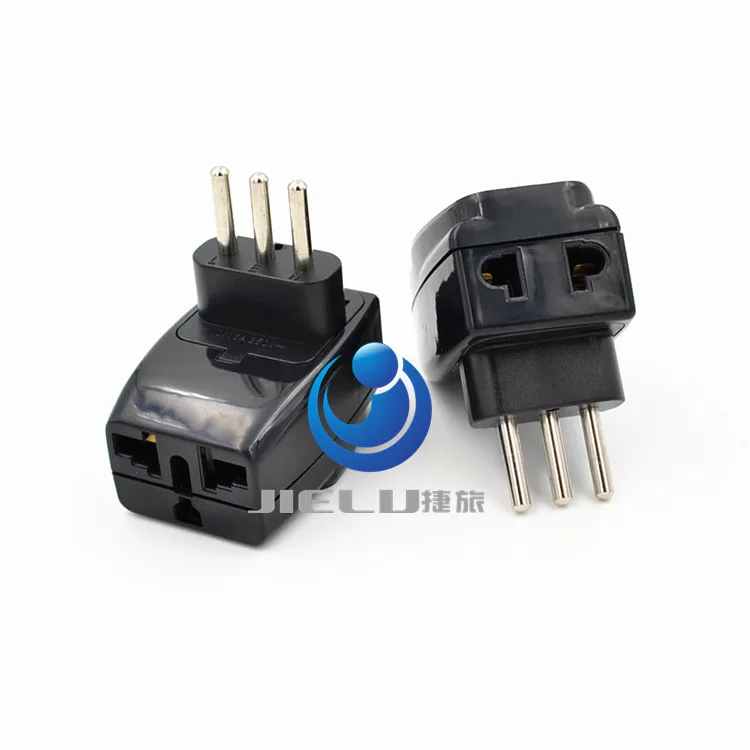 2016 3 Pin Travel Power Adapter Plug ITALY PLUG TYPE L 1 to 3 Splitter