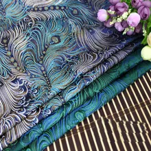 Горячая изящный изгиб Павлин древний костюм парча ткань