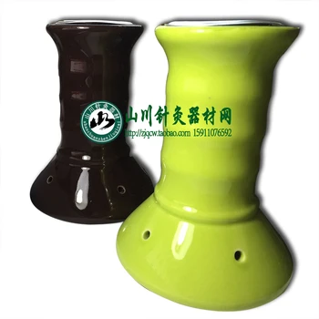 

3.5 ceramic moxibustion cup coarse massage combo 2 in 1 for crude moxa rollers free shipping