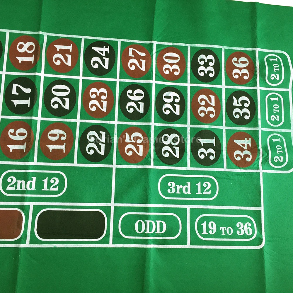 180*90cm Russian roulette table cloth - poker table cloth - Roulette table mat - Non-woven cloth 500g Good quality