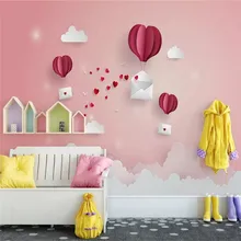 Simple cute paper-cut children's room background professional production mural wallpaper wholesale, custom poster photo wall Simple cute paper-cut children's room background professional production mural wallpaper wholesale, custom poster photo wall