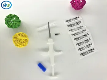 

10pcs/lot free 134.2KHz ISO FDX-B Animal Dogs 2.12mm Pet Microchips Transponder Syringe animal Id Implantable Syringe injector