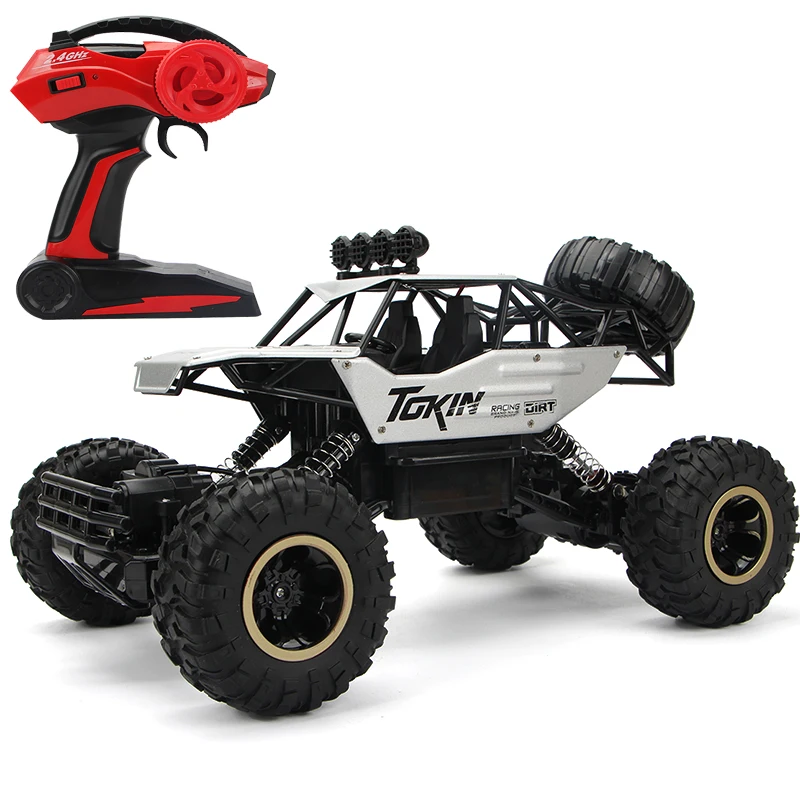 Скалолазание Rc автомобиль 4WD 2 4 GHz рок ралли 4x4 двойные двигатели Bigfoot пульт