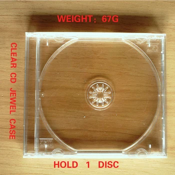 

1PCS New Standard Clear Tray CD Jewel Case Hold 1 Disc