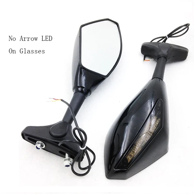 evomosa LED Side Mirrors For Suzuki GSXR600 GSF1200 GSF600S GSF1200S BANDIT SV650S SV1000S With
