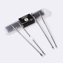 Фирменная Новинка 4 шт. набор игл акне из нержавеющей стали Удаление прыщей иглы удаление черных точек Инструмент Уход за кожей лица