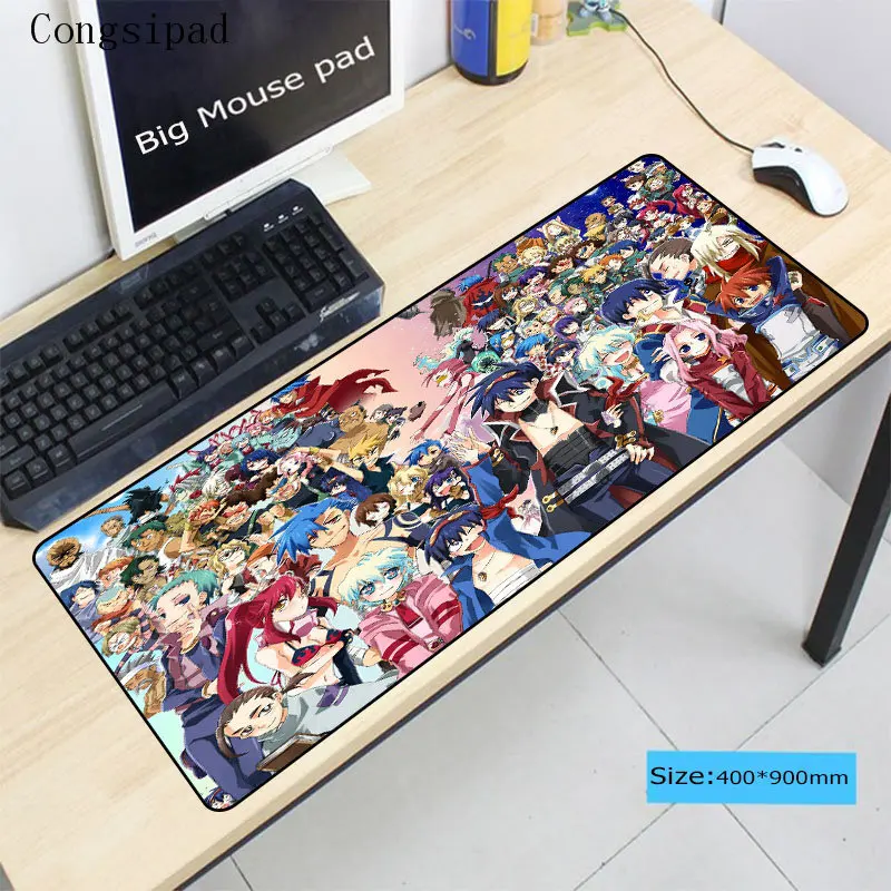  Congsipad 90x40cm One Piece Big XXL Locking Edge Mouse Pad Japan Anime Gamer Gaming Mousepad Keyboa