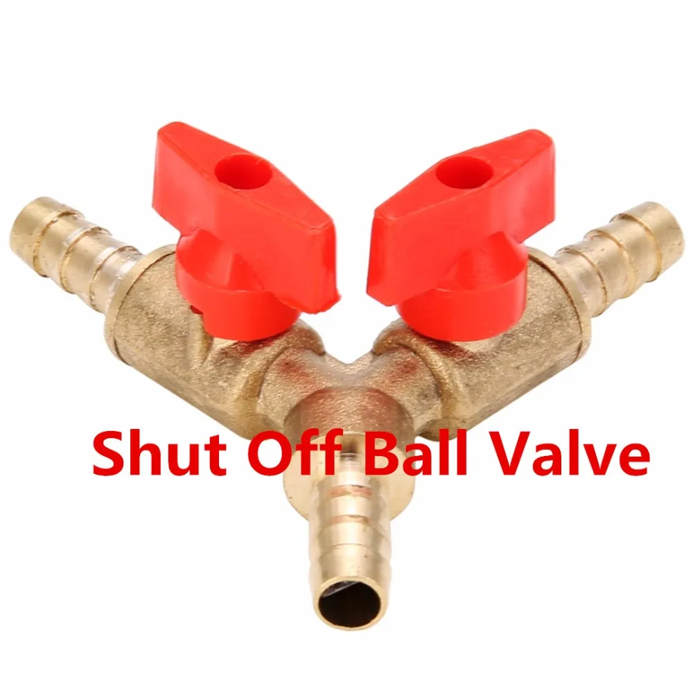 uxcell 1//4 inches PT Female Thread F//F Red Lever Handle Full Port Brass Ball Valve